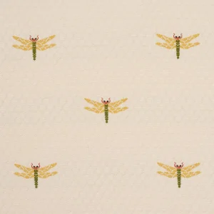 Schumacher Dragonflies Fabric In Ochre