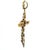 Gold Victorian 14k Rose Gold Pearl & Old Mine Diamond Cross Pendant, C. 1890 For Sale - Image 8 of 13