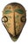 Alvino Bagni Italian Pottery Tribal Mask Wall Sculpture For Sale