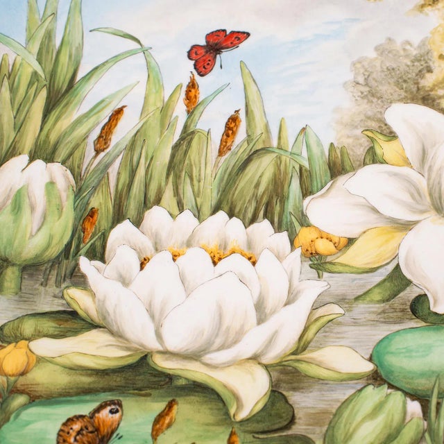 Late 19th Century 1884 Victorian Antique English Ceramic Decorative Charger Plate For Sale - Image 5 of 13