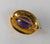 Gold 19th Century American Victorian 14k Gold Pin With Amethyst Stone For Sale - Image 8 of 9