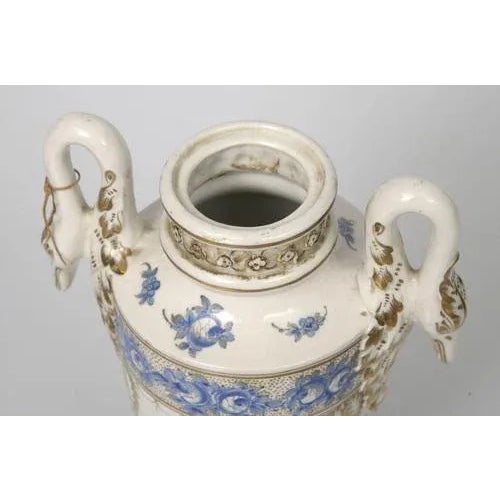 Porcelain Vase with Lid For Sale - Image 3 of 6