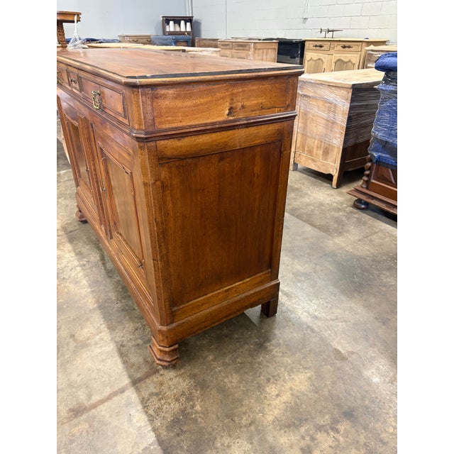 French Buffet Louis Phillipe Style Circa 1850 Walnut Wood From South East of France. For Sale - Image 3 of 6