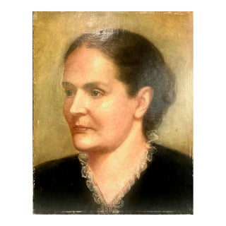 Late 19th-Century Portrait of a Young Woman For Sale