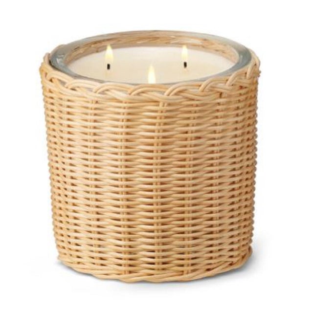 Contemporary AERIN Tulia Wicker Candle, Orange Blossom For Sale - Image 3 of 3