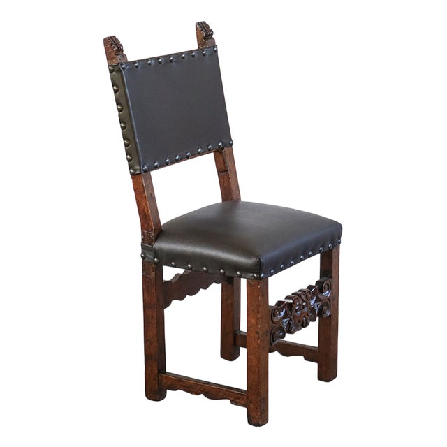 Antique Walnut Chair, 1890s For Sale
