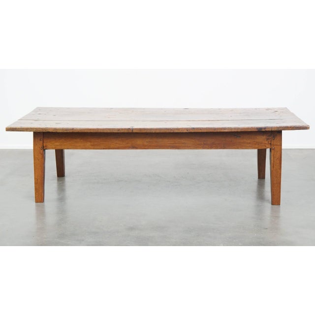 Large Coffee Table in Chestnut Wood For Sale - Image 5 of 14