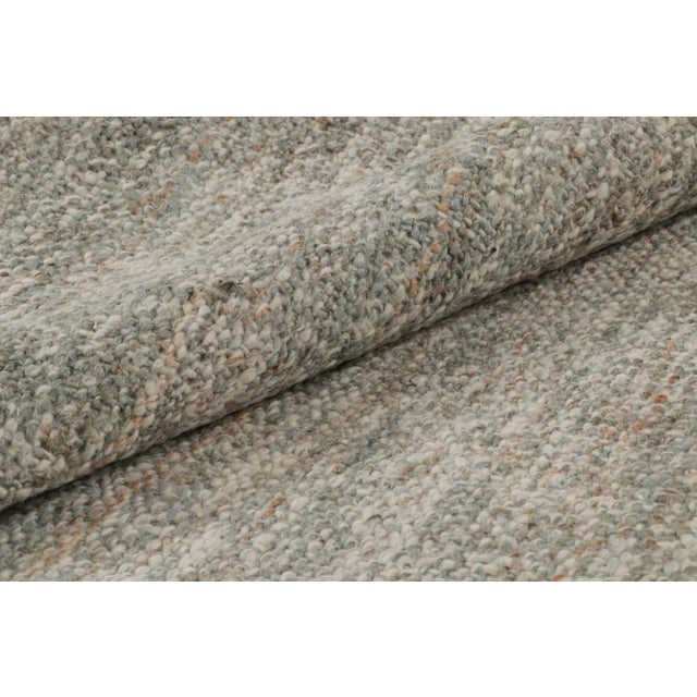 Textile 2010s Rug & Kilim’s Contemporary Kilim Rug in Gray & White For Sale - Image 7 of 8