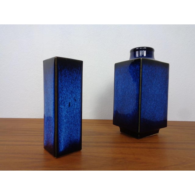 Ceramic Blue Japanese Ceramic Vases, 1960s, Set of 2 For Sale - Image 7 of 16