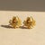 Not Yet Made - Made To Order Pear-Cut Citrine Lutus Flower Earrings Studs, Silver, Gold, Pair For Sale - Image 5 of 7