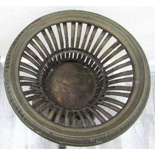 Late 18th Century French Empire Style Bronze Jardiniere With Female Griffons and Cherubs For Sale - Image 4 of 12