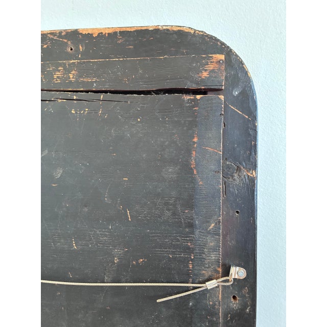Antique French Louis Philippe Full Length Mirror – Black and Gold, Late 19th Century For Sale - Image 9 of 9