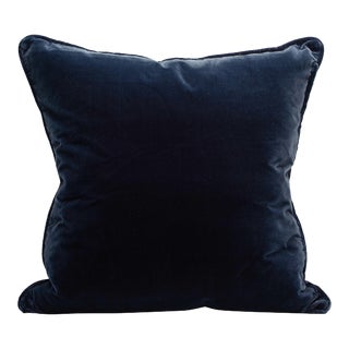 The House of Scalamandré Tiberius Pillow, Ocean For Sale
