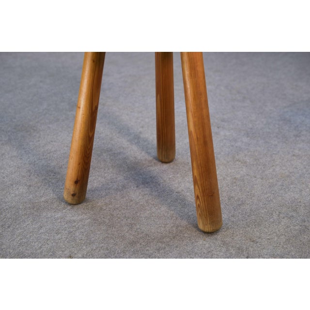 Mid-Century Pine Stool, 1960s For Sale - Image 4 of 8