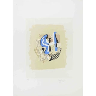 Gino Severini, Still Life with Fruit Bowl, Lithograph, 1960s For Sale