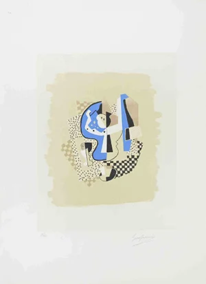 Gino Severini, Still Life with Fruit Bowl, Lithograph, 1960s