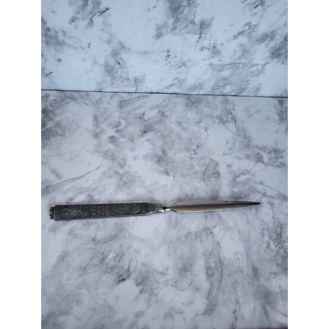 Norwegian Pewter Hardanger Konge Tinn Letter Opener For Sale In San Francisco - Image 6 of 10
