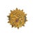 Signed brooch by Ilias Lalaounis, crafted in solid 18K yellow gold and inspired by ancient Greek and Byzantine design. The...