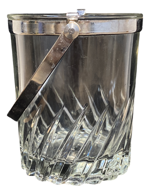 Vintage French Crystal Ice Bucket, 1960