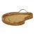 Lily Pad Rattan Tray, Small For Sale
