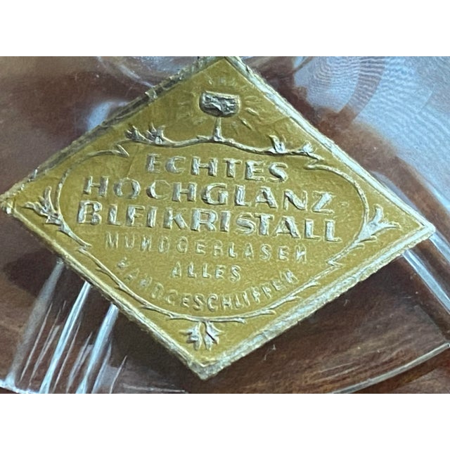 Mid 20th Century Hand Cut Crystal Stemware/Drink Ware- 60 Pieces Made in Germany For Sale - Image 9 of 12