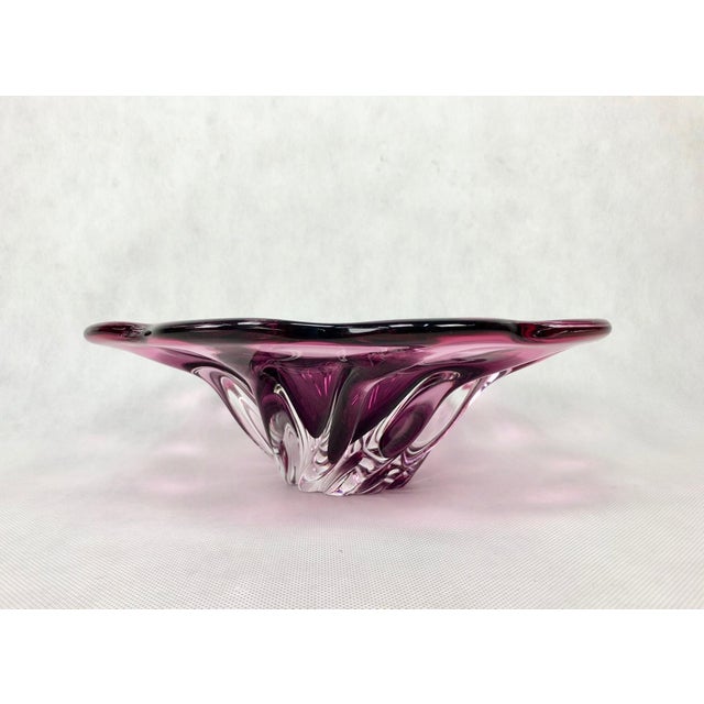 Bohemian Glass Bowl attributed to Josef Hospodka for Chribska, 1960s For Sale - Image 9 of 10
