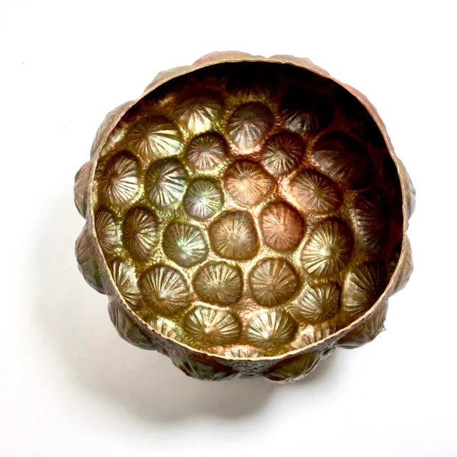 This piece is handmade using the ancient technique of 'Chasing and Repousse' whereby the metal is moved useing various...