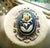 Large Vintage Victorian Black Brooch Cream Flower Cameo, Gold Bezel For Sale - Image 10 of 10