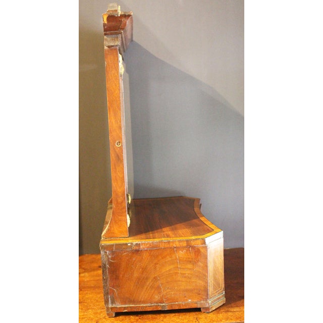 Early 19th century table-top dressing mirror, Austrian. Elegant Classical period Empire to early Biedermeier design...