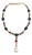 Bochic "Capri" Red Ruby, Blue Sapphire & Green Emerald Necklace Set 18K & Silver For Sale