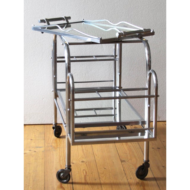 1940s Art Deco French Bar Trolley, 1940s For Sale - Image 5 of 12
