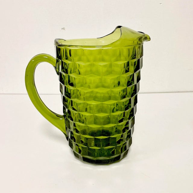 1960s Vintage Boho Chic Americana Indiana Glass Whitehall Glassware Set - 17 Pieces. For Sale - Image 10 of 17