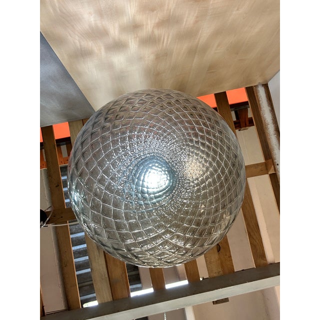 Murano Murano Style Glass Balloton Fume Pendant Sphere For Sale - Image 4 of 6