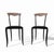 Wood Vintage Dining Chairs by Fasem, 1980s, Set of 2 For Sale - Image 7 of 16