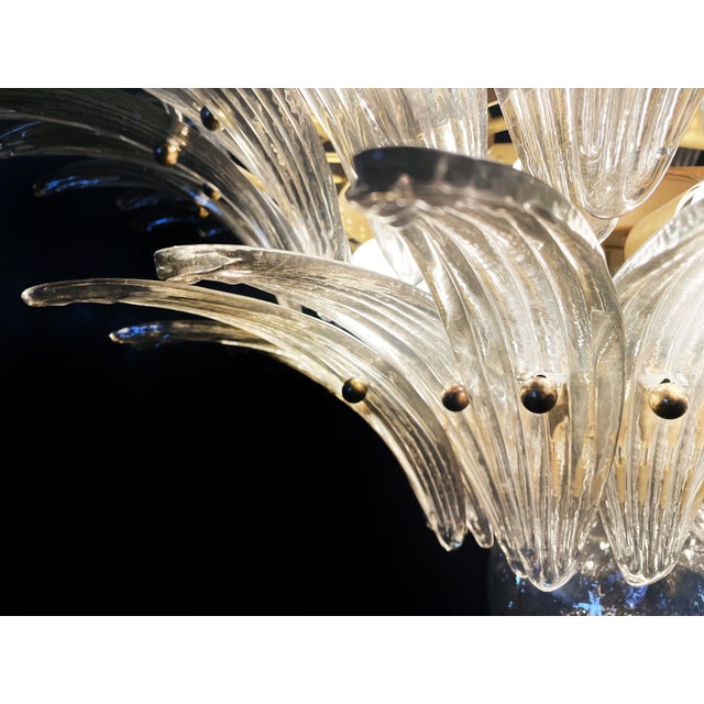 Palmette Ceiling Light with 104 Smoked Glasses, 1980s For Sale - Image 11 of 18