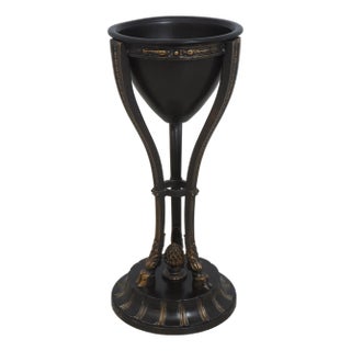 Regency Style Metal Bronze Finish Planter For Sale