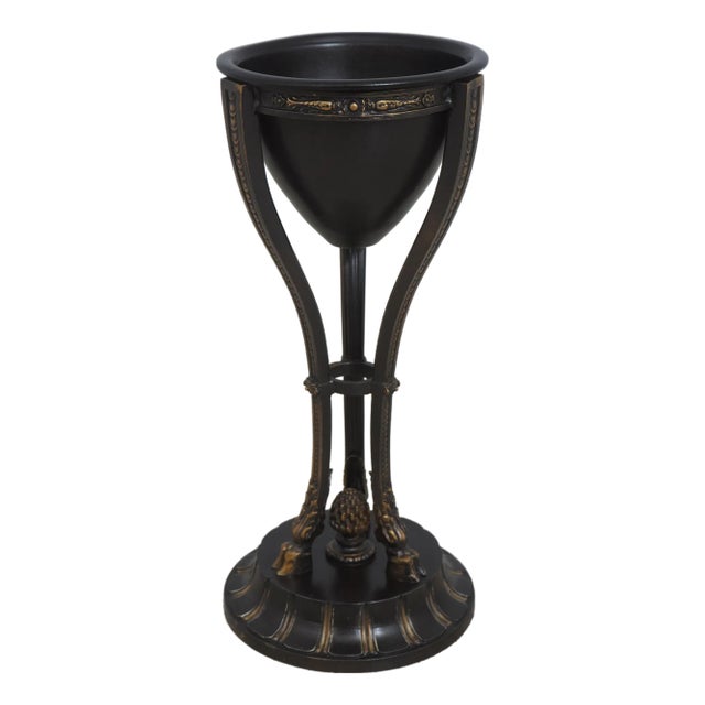 Regency Style Metal Bronze Finish Planter For Sale