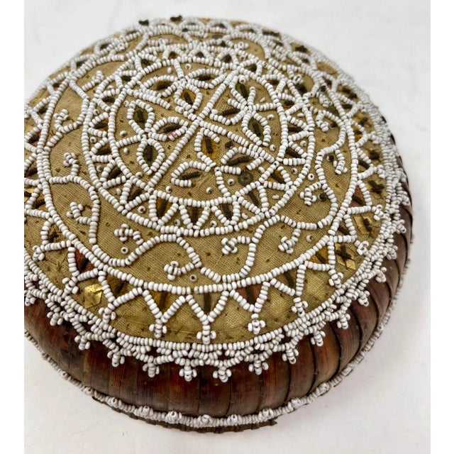 Tan Antique Balinese Temple Food Offering Cover, Saab / Tudung Saji 1920’s For Sale - Image 8 of 11