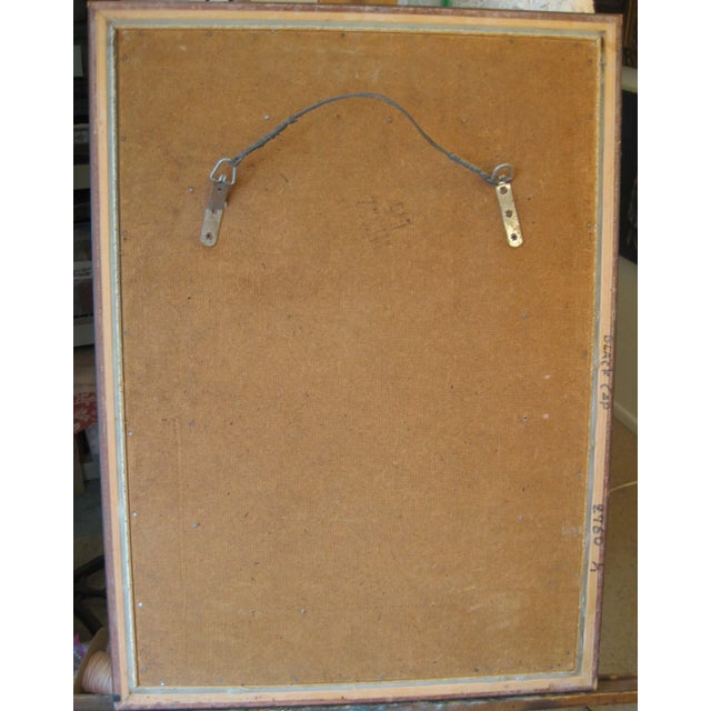 Framed Silver Tile With Angel Figure For Sale - Image 4 of 6