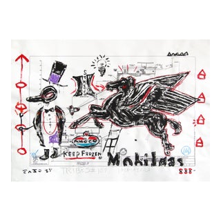 Mythos - Original Symbolic Surreal Figurative Pop Art Painting by Gary John For Sale