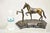 Late 20th Century Delaware Park Bronze Equestrian Rider Jockey Leading Race Horse Lantern Statue For Sale - Image 10 of 10