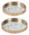 Bird and Floral Etched Mirror Tray (Set of 2) For Sale