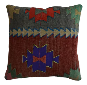 Vintage Handmade Kilim Rug Pillow Cover