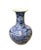 Chinese Blue White Porcelain Oriental Dragons Scenery Graphic Vase For Sale - Image 4 of 7