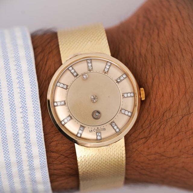 Vacheron Constantin LeCoultre Galaxy Mystery Dial 1950s Diamond and Gold Watch For Sale - Image 12 of 13