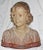 I fell in love with this girl in Normandie, a lovely antique French white terracotta bust of a stunningly beautiful brown...
