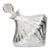 Mid 20th Century "Spinning Top" Tilted Crystal Decanter, Golf Trophy For Sale