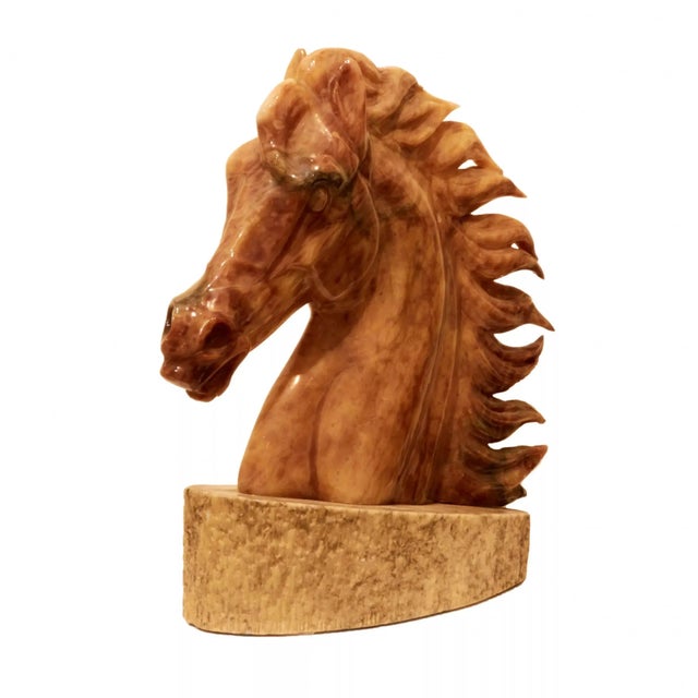 Horse Head on a Pedestal For Sale - Image 8 of 8