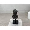 Late 20th Century Classical Greek Style Bronze Bust of a Young Man on Marble Base For Sale - Image 15 of 18