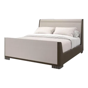 Mid Century Queen Sleigh Bed